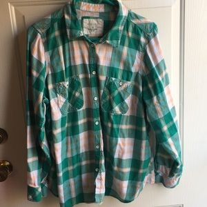 Cotton button-up shirt